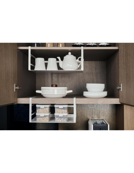 Organizador Bajo Estante Nxconsu 2 Pack Blanco 13.6 kg