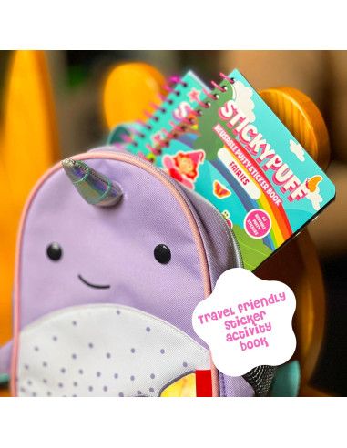 Paquete Stickypuff - 3 Libros de Stickers Esponjosos Reutilizables