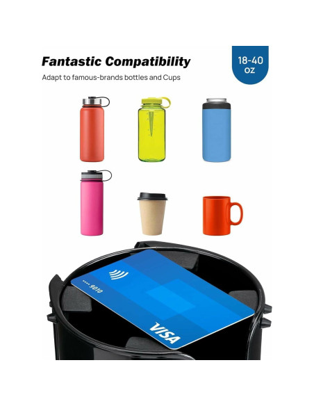 Expansor de Soporte para Tazas JOYTUTUS Negro 7.6-8.3 cm