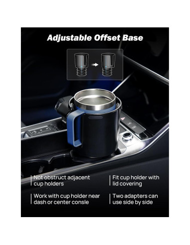 Expansor de Soporte para Tazas JOYTUTUS Negro 7.6-8.3 cm