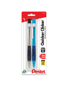 Lápiz Mecánico Pentel PD345BP2K6 0.5 mm Humo/Azul 2/Paq
