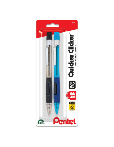 Lápiz Mecánico Pentel PD345BP2K6 0.5 mm Humo/Azul 2/Paq Lápiz Mecánico Pentel PD345BP2K6 0.5 mm Humo/Azul 2/Paq