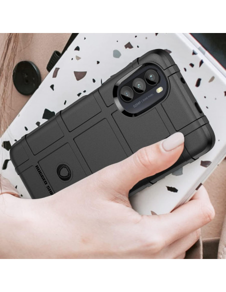 Funda Slim Rugged Shield para Moto G52/G82/G71S - Negro