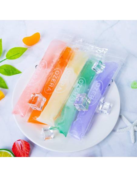 150 Bolsas de Paletas Ozera con Embudo Silicona 5x22 cm