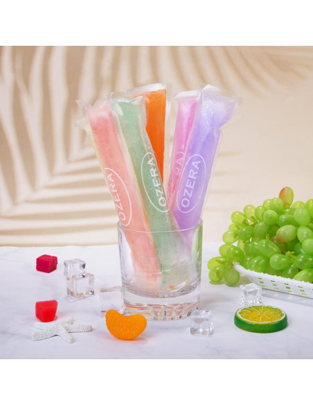 150 Bolsas de Paletas Ozera con Embudo Silicona 5x22 cm