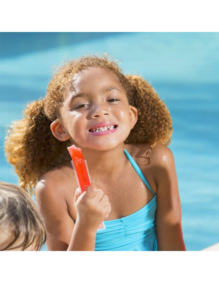 150 Bolsas de Paletas Ozera con Embudo Silicona 5x22 cm