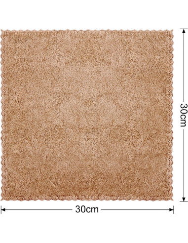 Paños de Lavado Facial Syhood 12 Piezas Microfibra 30x30 cm