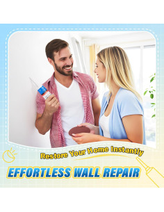 Kit de Reparación de Paneles de Yeso DIYSELF 9 Paquetes 2x100g 2