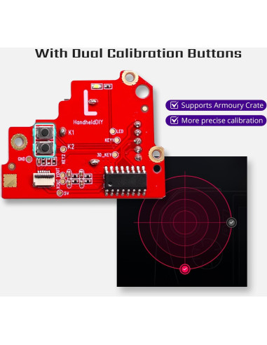 Joystick TMR Hall HandheldDIY para ROG Ally X - Cero Deriva y Calibración Fácil