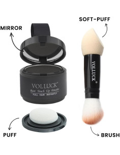 Polvo Retoque Raíces ONLOOKERS Negro 60g - Cubre Grises 2