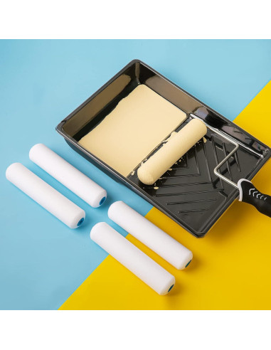 Kit de Rodillo de Pintura Mister Rui 6 Pulgadas Espuma Alta Densidad