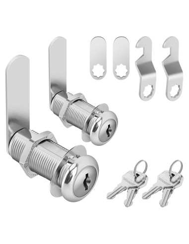 Cerraduras de Gabinete con Llave Diferente Pertinel 1.5" 2 Piezas