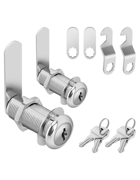 Cerraduras de Gabinete con Llave Diferente Pertinel 1.5" 2 Piezas