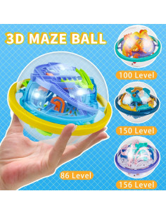 Paquete de 4 Pelotas de Rompecabezas 3D YongnKids 2