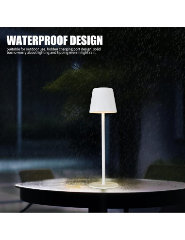 Lámpara de Mesa LED Inalámbrica BGFHome 2Pack 5000mAh Táctil