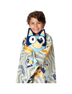 Conjunto Manta y Almohada Abrazo Bluey 127x152 cm Suave 2