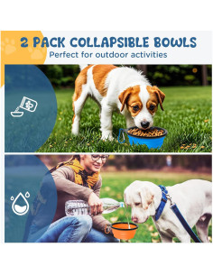 Cuencos Plegables para Perros KirryKiky 11oz Silicona BPA Free 2