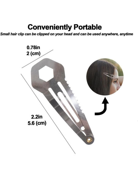 Clip de Cabello Multi-Herramienta West Coast Paracord - 3 Piezas