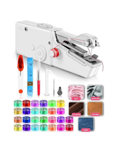 Mini Máquina de Coser Portátil Golahead 22.5x11.7cm Blanca