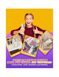 Mini Máquina de Coser Portátil Golahead 22.5x11.7cm Blanca 2