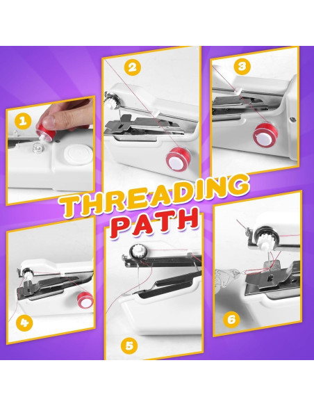 Mini Máquina de Coser Portátil Golahead 22.5x11.7cm Blanca