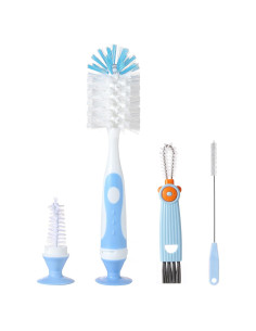 Juego de Cepillos para Biberones Ariseno 4 en 1 Libre de BPA