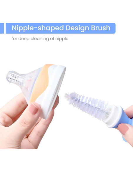 Juego de Cepillos para Biberones Ariseno 4 en 1 Libre de BPA