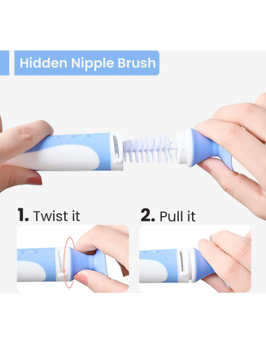 Juego de Cepillos para Biberones Ariseno 4 en 1 Libre de BPA