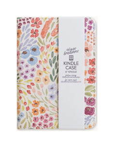 Funda de Cuero PU para Kindle Básico 11 Gen. Flores del Campo 2