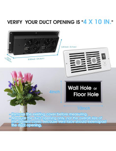 Ventilador Aumentador de Registro Estensoe PQFS-218 10 Velocidades 2