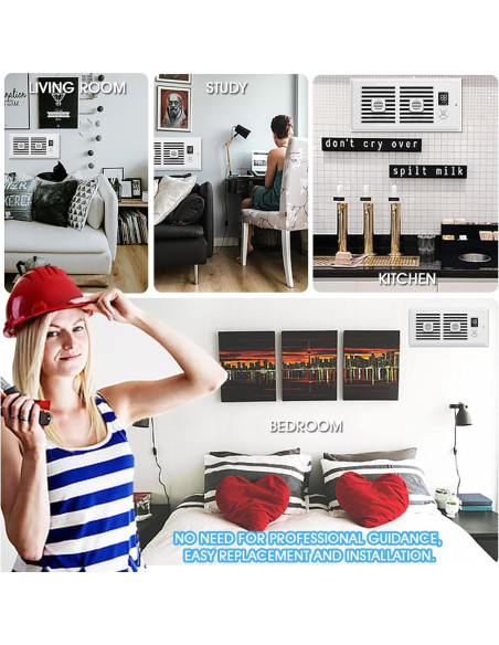 Ventilador Aumentador de Registro Estensoe PQFS-218 10 Velocidades