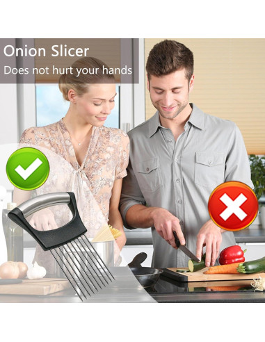 Soporte Cortador de Cebolla Ayigu - Acero Inoxidable, Ergonomico