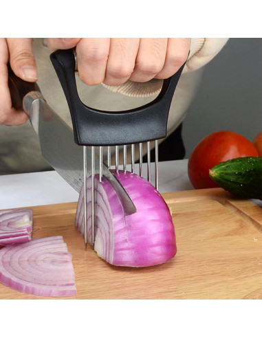 Soporte Cortador de Cebolla Ayigu - Acero Inoxidable, Ergonomico