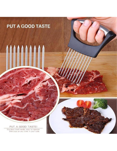 Soporte Cortador de Cebolla Ayigu - Acero Inoxidable, Ergonomico