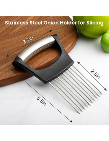 Soporte Cortador de Cebolla Ayigu - Acero Inoxidable, Ergonomico