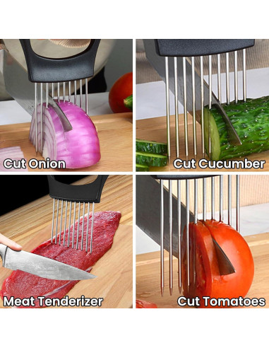 Soporte Cortador de Cebolla Ayigu - Acero Inoxidable, Ergonomico