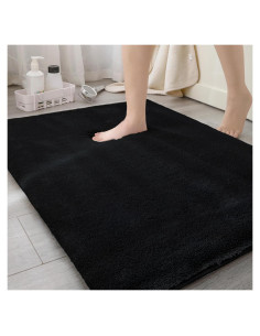 Alfombra de Baño MINIDEAR 40x61cm Negra Antideslizante