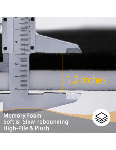 Alfombra de Baño MINIDEAR 40x61cm Negra Antideslizante 2