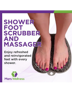 Exfoliador y Masajeador de Pies Mars Wellness Gris 30x27.4cm 2