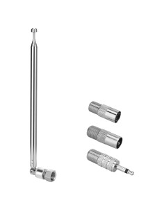 Antena Telescópica ENUODA 75 Ohm 17cm a 75.8cm Tipo F