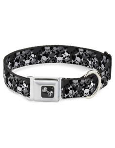 Collar de Perro Buckle-Down Calaveras Apiladas 23-38 cm