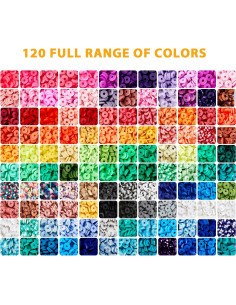 Kit de Pulseras de Arcilla LEUCHTAMOR 20000 Piezas 120 Colores 2