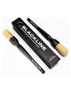 Juego de Cepillos de Detalle Blackline - Cerdas de Jabalí