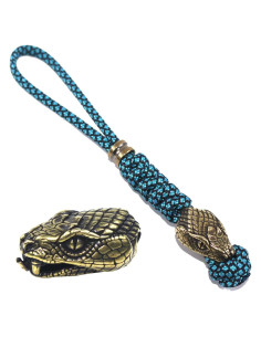 Lanyard de cuchillo Trufas paracord 12.7 cm azul/negro