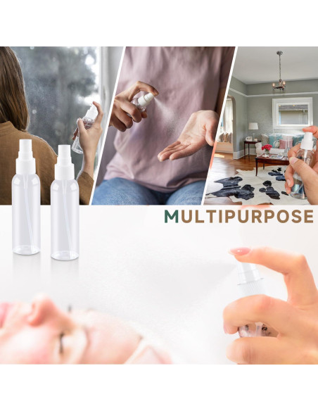 Botellas de Spray 60ml ZIZEMOJA 3 Pack Reutilizables