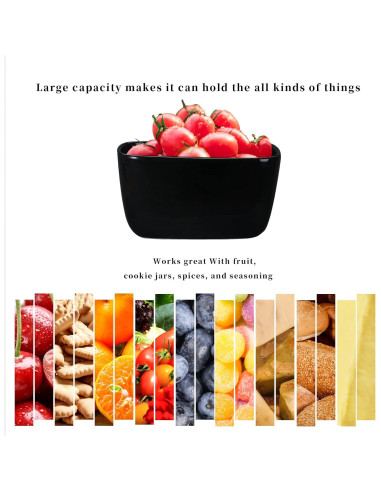 Plato de Mantequilla Cerámica HAOTOP Negro para 4 Barras