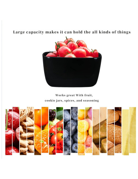 Plato de Mantequilla Cerámica HAOTOP Negro para 4 Barras