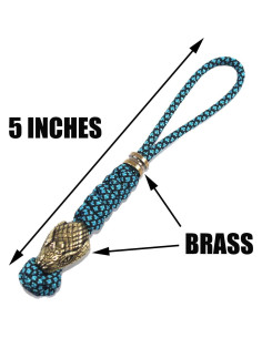 Lanyard de cuchillo Trufas paracord 12.7 cm azul/negro 2