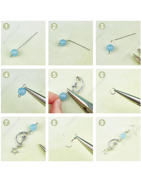 Kit de Fabricación de Joyería SUNNYCLUE 10 Pares Pendientes Mariposa