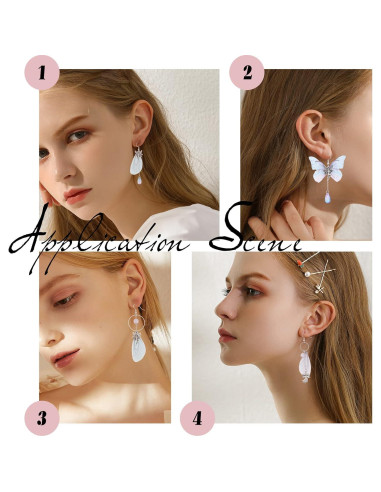 Kit de Fabricación de Joyería SUNNYCLUE 10 Pares Pendientes Mariposa